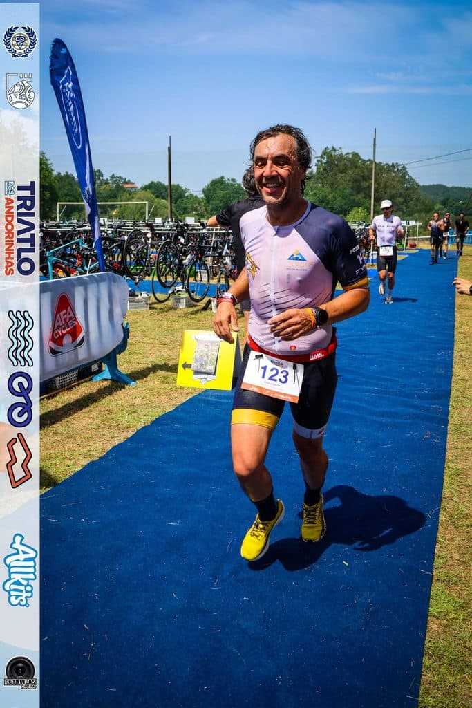 Atleta com o dorsal 123